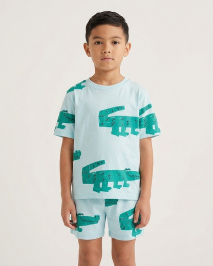 Short sleeve crocodile set